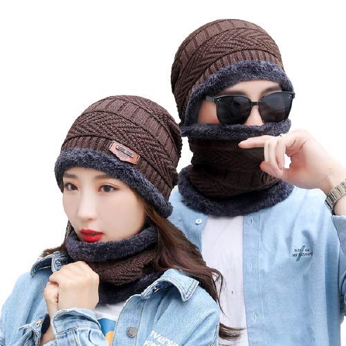 Boldfitz - Unisex Winter Beanie Cap with neck warmer