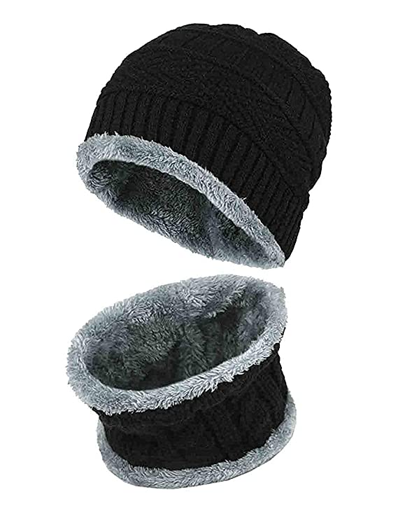 Boldfitz - Unisex Winter Beanie Cap with neck warmer